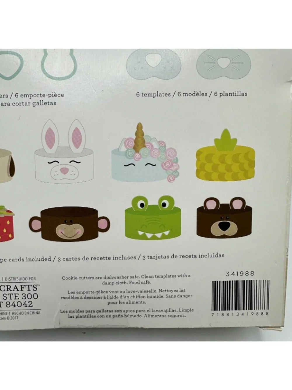 Sweet Sugarbelle Cookie Cutter Set Unicorn Animal Bear Shape American Cake Craft